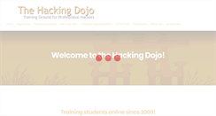 Desktop Screenshot of hackingdojo.com